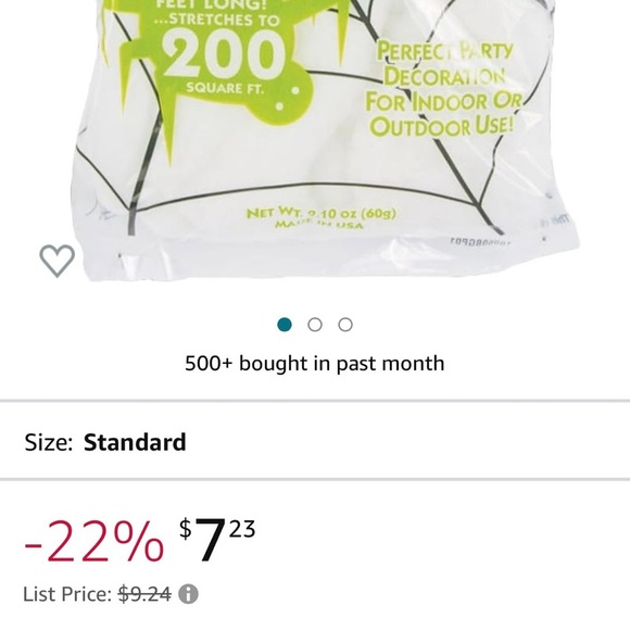 NWT super Glow Halloween Spiderš·ļø Web indoor/outdoor use stretches to 130 Sq Ft - Picture 4 of 4